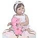YANRU Bambola Realistica, 18 Pollici 46Cm Bambole Reborn Femmina in Silicone, Bambolotto Neonato Vero Reborn, Regalo Giocattolo per Bambini