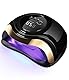 Aokyom 168W Nageltrockner Lampe, UV LED Lampe für Nägel Professionelle Nagellampe mit 10/30/60/99s Timer LCD Anzeige und Smart Sensor für Finger/Zehennagel und für Alle Gel Nagellack,Gelnägel,Shellac