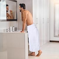 Utopia Towels 2er Badetücher Groß Baumwolle 90 x 180 cm Weiß – Ansicht 3