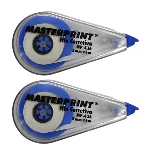 2 Unidades Fita Corretiva 5mm x 6 metros Secagem Rapida