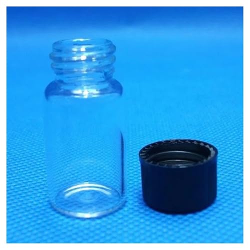 Mini flacons en verre transparent 3 ml avec bouchon à vis pour huiles essentielles et cosmétique