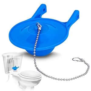 3 Inch Toilet Flapper Replacement, Large Premium Toilet Tank Flapper Fit for Gerber, Silicone Stopper Flapper Repair Parts 3 Inch Toilet Flush Valve, Easy to Install