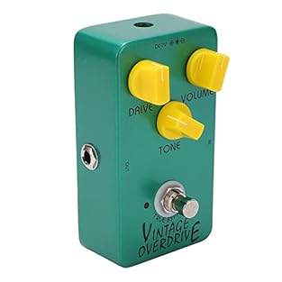 UNCOMPROMISED : The true bypass design ensures your tone is pure and unaffected when the pedal is disengaged. A must have feature for preserving the integrity of your electric guitar's sound. AUTHENTIC VINTAGE OVERDRIVE: Powered by the RC4558 chip, t...