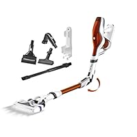 Rowenta Aspirapolvere senza fili Air Force Flex 560 Animal Care, Dotata di Tubo Flessibile per Raggiungere Ogni Punto, con Kit Animal Care, Autonomia 35 Minuti, Bianca/Rossa