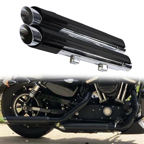 Accessori di scarico Per Harley Per Davidson Sportster Per Roadster XL1200CX 2016-2020 2017 2018 2019 Accessori Per Moto Marmitta Silenziatore Slip-On Di Scarico(Black)