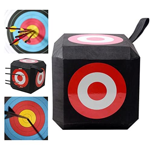 Archery Target Cube - 6-Sided Aiming Block with Carry Handle for Outdoor Practice, Lightweight Self-Healing Foam, Perfect for Archery Training - Image 5