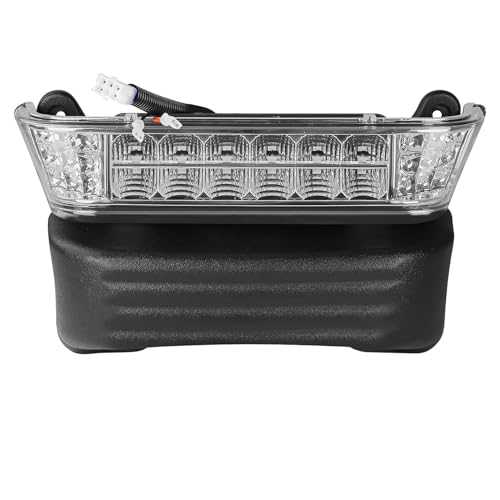 Club Car Precedent Led Head Light with Bumper Replacement or DC 48V to 12V Step-down Converter Kit for 2004-UP Electric Golf Carts