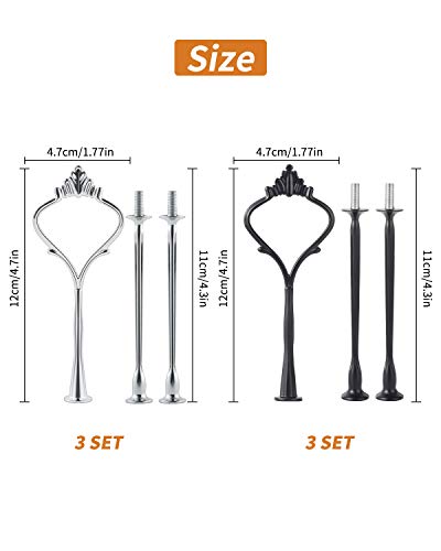 6 Pezzi Supporto per Vassoi Torte,MSDADA Alzata