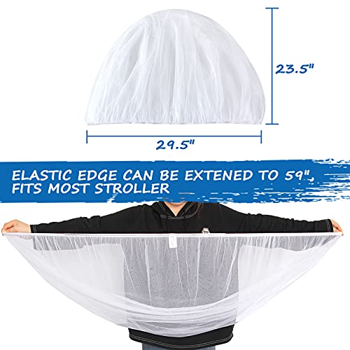 Baby Mosquito Net For Stroller, Durable Bug Net For Stroller, Bassinets, Cradles, Playards, Pack N Plays And Portable Mini Crib, Portable & Durable Baby Insect Netting #TOP3