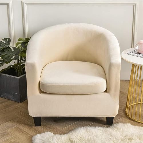 Fundas de terciopelo elástico para silla de bañera con cojín separado 7