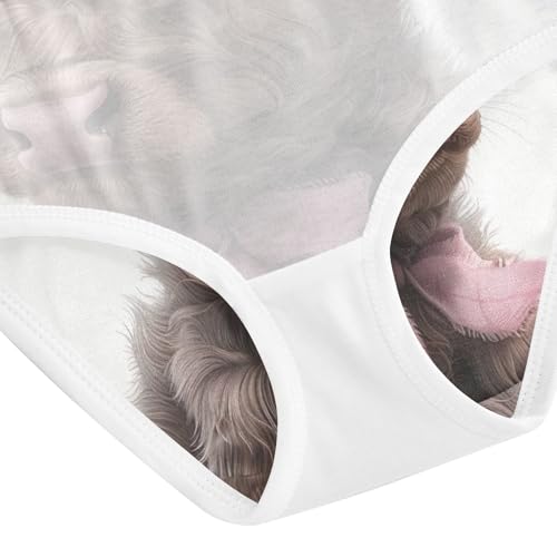 Cute Highland Cow Calf Girls Underwear, Toddler Girl Panties, Girls' Cotton Brief Underwear, 2–8 Years4