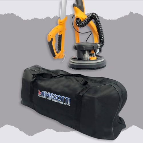 Lixadeira Teto Parede 750w Menegotti Alvenaria Gesso C/Aspirador Led Girafa Cor Amarelo Frequência 6