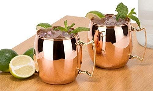 Buy RAMHARI ENTERPRISES Copper Moscow Mule Mug with Handle, 450ml