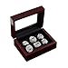 Produktbild Stilvolle Einfachheit Championship Ring Vitrine, New England Patriots Superbowl Replica Ringe Set von 6 Größe 7-15,12, N-J, 11