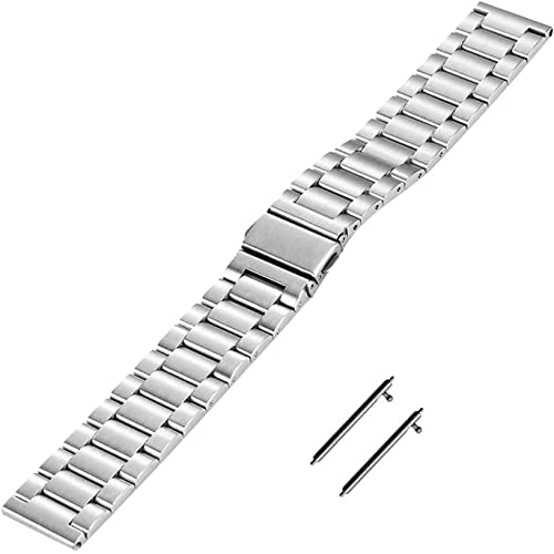 Bracelet de montre acier inoxydable 22mm universel amovible bout incurvé