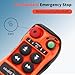 4 Channel Button Wireless Crane Remote Control Kit 12V 24V Radio Transmitter and Receiver for Electric Chain Hoist Lift Winch Overhead Crane Remote Controller
