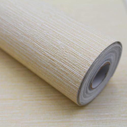 auxua Thick Grasscloth Peel and Stick Wallpaper- 17.7"x 196" Textured