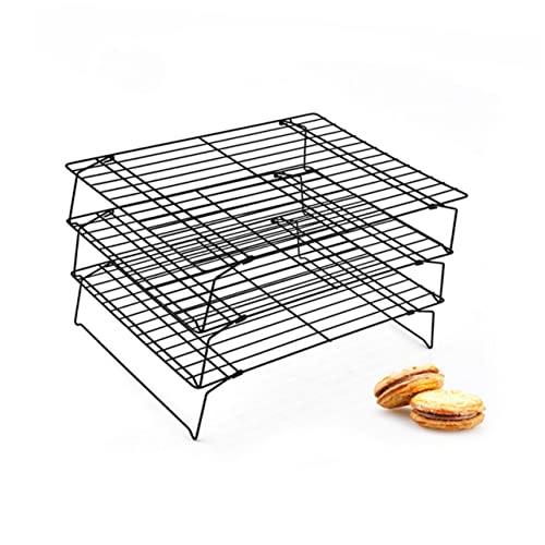 Cabilock Stainless Steel Cooling Rack Heavy Duty Non Stick Baking Rack Stackable Design for Efficient Food Cooling Dishwasher and Easy to Clean