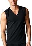 Mey Organic Muskel-Shirt, V-Neck, 123 schwarz, 8 = XXL