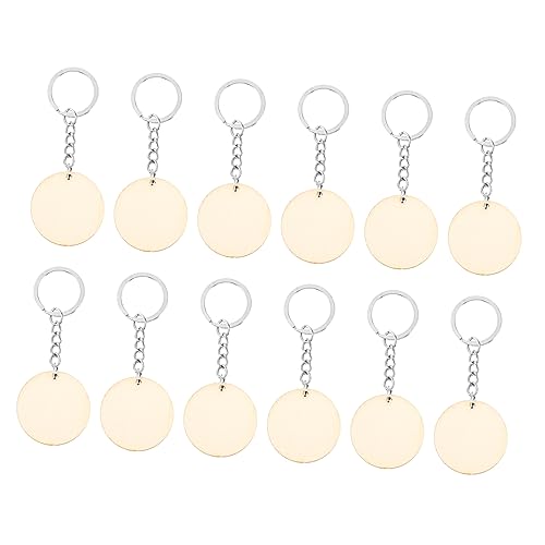 Anillos de espuma de llavero de madera de 50 piezas para artesanías de llavero de llaves de llavero de llavero de llaves de muñeca personalizada
