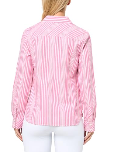 Image of Nautica Women's Button Front Long Sleeve Roll Tab Shirt