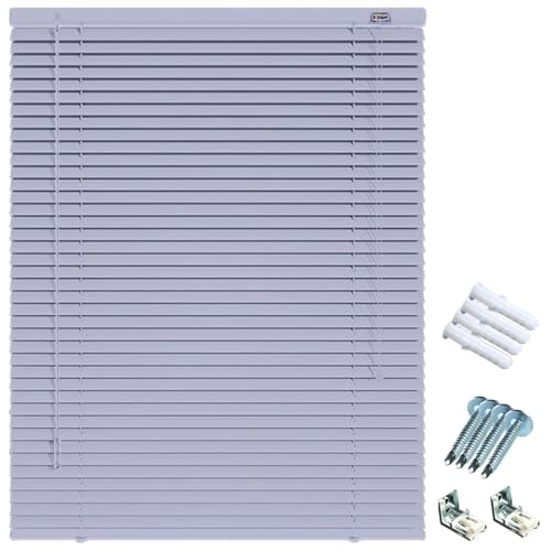 Persianas Enrollables de Aluminio Exterior, Persiana Venecianas Medida 25cm Lamas, Persiana Cortinas Horizontales, para Ventana para Salón, Cocina Protección contra la Luz y el Deslumbramiento(Gris)