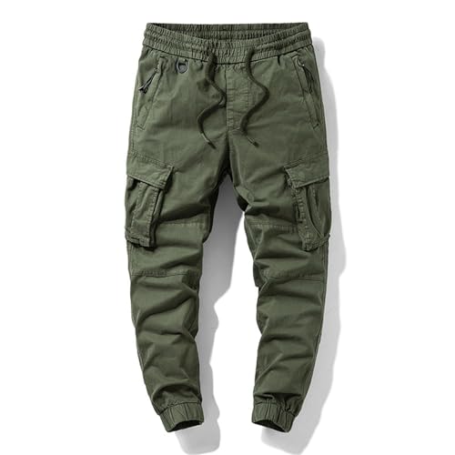 Mens Cargo Pants Casual Joggers Sweatpants Lightweight Athletic Workout Hiking Trousers with Multi-Pockets 20253