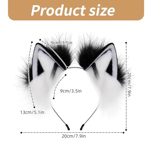 Serre-tête peluche oreille douce pour adolescents - 3