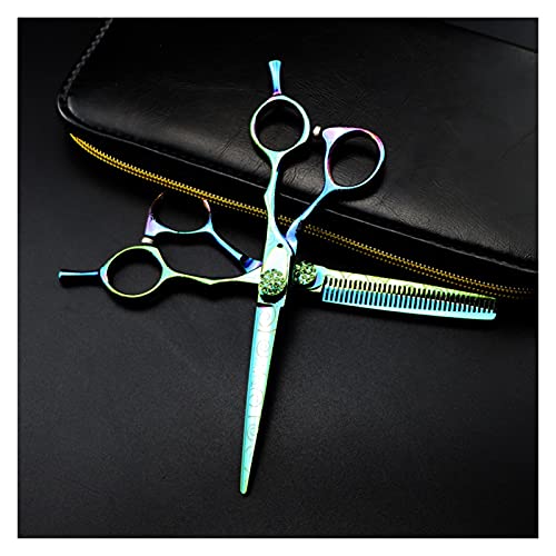 Ciseaux de barbier 6 pouces en acier inoxydable avec lames affûtées pour dégrader Coupe B