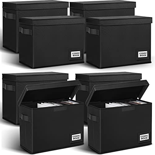 Lincia 8 Pack Comic Book Storage Boxes, 15.4