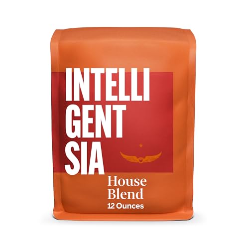 Intelligentsia Coffee, Light Roast Whole Bean Coffee, 100% Arabica Coffee - House Blend 12 Ounce Bag