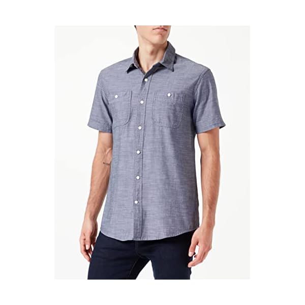Amazon-Essentials-Mens-Short-Sleeve-Chambray-Shirt Amazon-Essentials-Mens-Short-Sleeve-Chambray-Shirt
