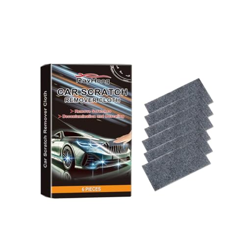 Nano Sparkle Tuch 6 Stück Original Nanosparkle Auto Kratzer Entferner Magic Tuch für Reparatur von Kratzern Farbresten Wirbeln Wasserflecken und Oberflächenpolieren