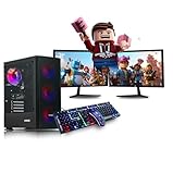 Veno Scorp Gaming PC Dual 22" Monitor Bundle Intel Core i5-3470 Processor RX 550 4GB Graphics Card - 16GB Ram - 120GB SSD + 1TB HDD - 550W PSU - Windows 10 Pro - WiFi - Titan 4