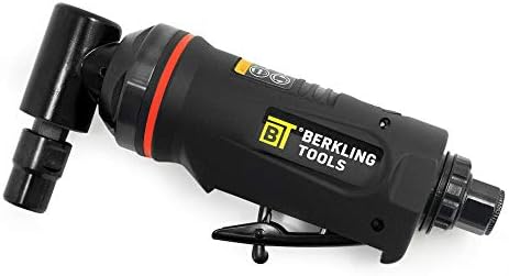 Berkling Tools 1/4" Air Die Grinder Professional Grade Heavy Duty with Variable Speed Control (Angle, Right Angle)