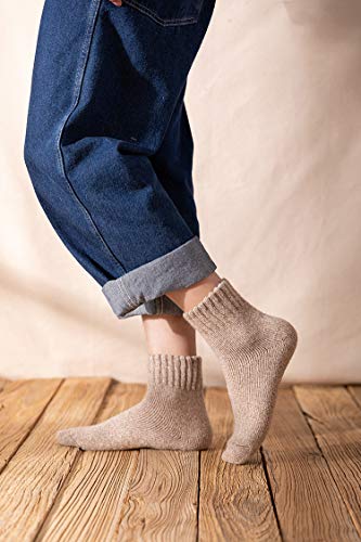 Womens Wool Socks Soft Super Thick Warm Socks For Women Thermal Winter Socks For Gifts(Dove Grey ( 4 Pairs)) #TOP4