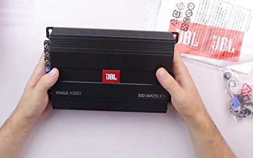 Image of JBL StageA3001 Mono-Compact Footprint Amplifier,Peak Power 600W,300W RMS, Full ON-Board Protection. Can Control Gain, Freq, Level, LPF Frequency & Phase.Ideal to Power TubeSubwoofer or BoxSubwoofer
