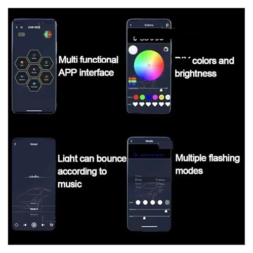 Ojos de ángel LED RGB para BMW con control mediante aplicación móvil 3