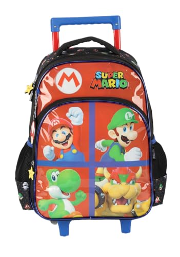 Mochila com Rodinhas Mario Vermelho IC41392MO Luxcel 2025
