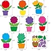 Fancy Land Spring Flower Craft Kit for Kids Make Your Own Flower Pot DIY Art Set Hanging Ornaments for Preschool Classroom Home Activities 24Pcs #3