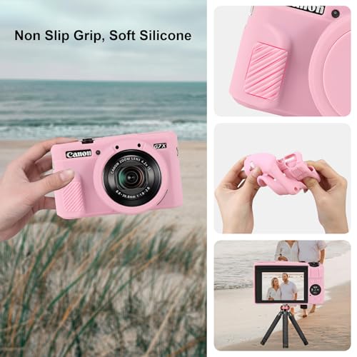 Funda protectora de silicona para Canon PowerShot G7X Mark II miniatura 4