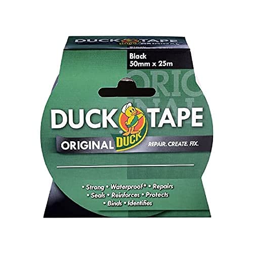 Duck 211109.6 Tape Original Black, 50mm x 25m, Pack of 6 - Image 2