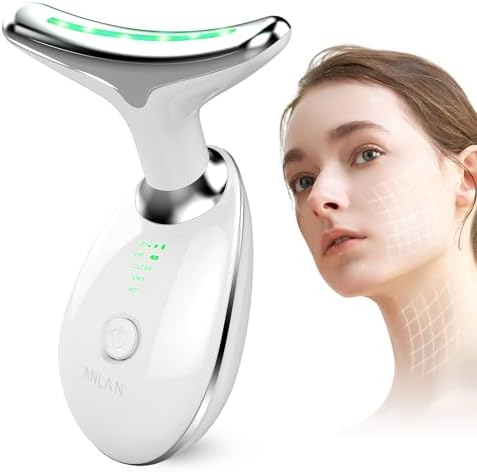 ANLAN Masajeador Cara Cuello Antiarrugas Masajeador Facial Reafir...