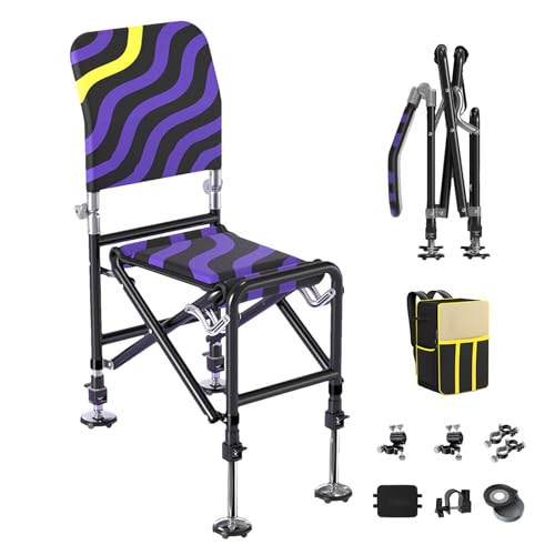 Chaise pliante extérieur réglable en hauteur pour camping et randonnée - 2