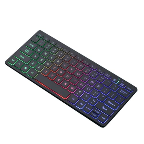 Steowsey Teclado compacto con cable para portátiles, mini teclado externo con conexión USB, ideal para uso doméstico y de oficina A