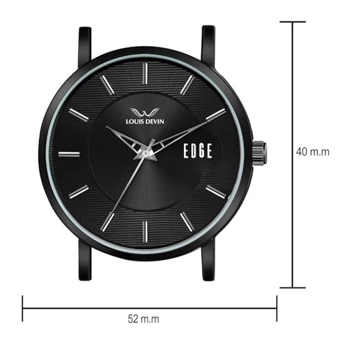 Image of LOUIS DEVIN Silicone Strap Analog Wrist Watch for Men and Women (Green /Brown /Blue /Black) | Set of 2 Wrist Watches | Couple Watches | LDCM-BK092-ST