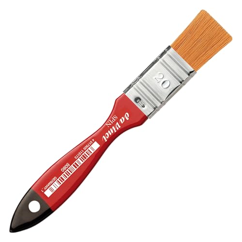 Image of da Vinci Watercolor Series 5080 Size 20 - CosmoTop Spin Ultimate Wash Synthetic with Red Handle - 20mm Width - Made in Germany