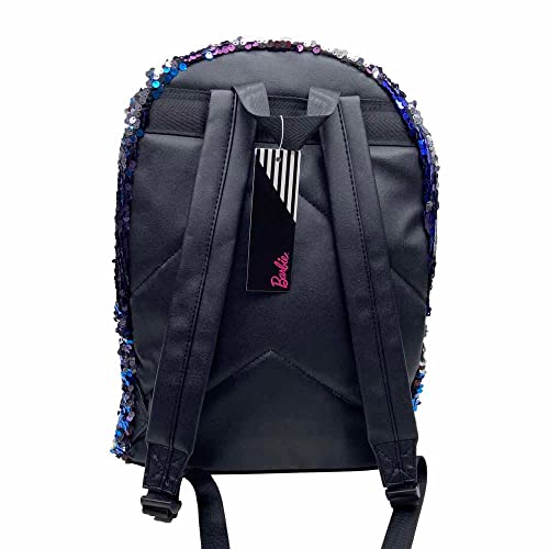 Mochila feminina Barbie Paetês com Brilho coleção 60 anos luxcel 45824 preta