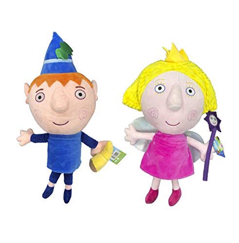 El pequeño Reino de Ben y Holly - Peluches Ben & Holly Calidad Super Soft (40cm, Pack Ben & Holly)
