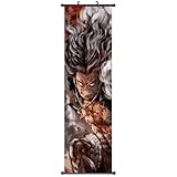 Medidas: 30*90CM. Luffy Hecho de paño Póster de Anime Póster de Luffy para Decoración de pared Pósters de Anime Luffy Decoración de Anime 30 * 90CM